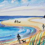 Sue Rapley Artist The Watercolour Collection Beach Walkers